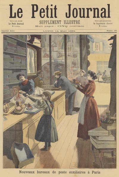 Nové pomocné poštovní úřady v Paříži od French School